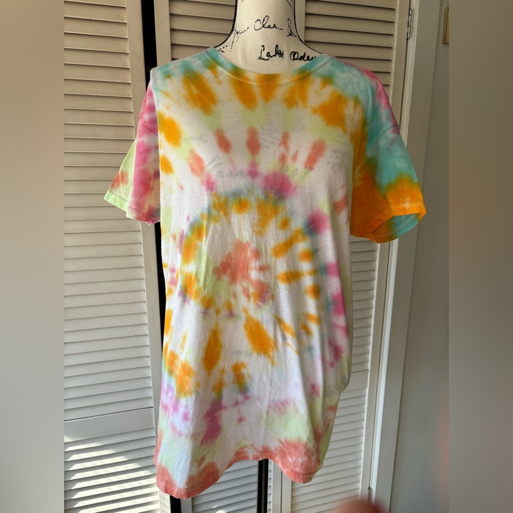 Tie Dye T-Shirt Handmade Large NEW